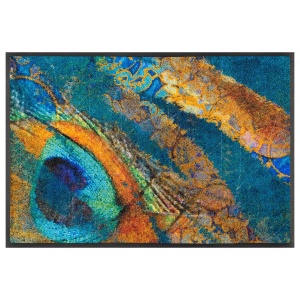 Pavo covoras 50x75 cm, poliamida/cauciuc nitrilic, suport antiderapant, compatibil incalzire pardoseala, lavabil 60°C, multicolor - Verificat A · Re-Bloom
