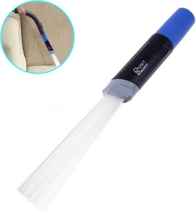 Perie de praf pentru aspirator MisHome, plastic, negru/albastru, 250 mm - Img 1
