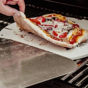 Piatra de pizza rotunda Navaris, 30,5 cm, din cordierite, rezistenta pana la 800°C, Resigilat, Grad A - Img 4