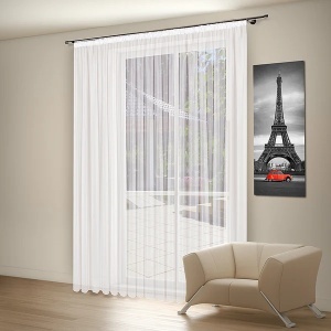 Pippa perdea 600x175 cm, textil, alba - Verificat A · Re-Bloom - Img 2
