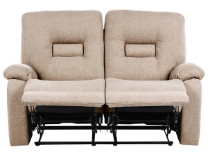 Produs Resigilat Canapea extensibila 2 locuri Re-Bloom Bergen, textil/placaj/fier, 149x72x101 cm, spuma 22cm, extensie manuala, 150 kg/persoana, bej - Verificat A - Img 5