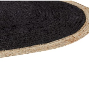 Produs Resigilat Covor rotund Re-Bloom Menemen, iuta, diametru 120 cm, maro/negru - Verificat A - Img 2