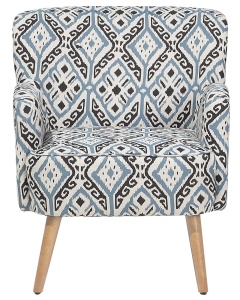 Produs Resigilat Fotoliu cu otoman Re-Bloom Tumba, textil/lemn cauciuc, 74x66x85 cm, model oriental, curea elastica, spuma 20cm, 160 kg, multicolor - Verificat A - Img 3