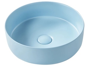 Produs Resigilat Lavoar pentru baie Re-Bloom Gudar, ceramica, 37x37x12 cm, scurgere 35mm, albastru - Verificat A