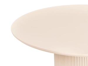 Produs Resigilat Masa de sufragerie rotunda Re-Bloom Newell, MDF, diametru 120 cm, inaltime 75 cm, 4 persoane, bej deschis - Verificat A - Img 5