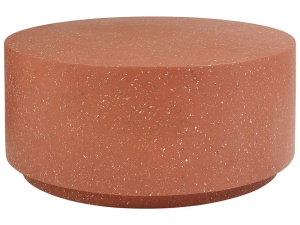 Produs Resigilat Masuta de cafea Re-Bloom Trezzo, oxid de magneziu/fibra de sticla, 90x90x41 cm, 100 kg, rezistenta UV, rosu - Verificat A