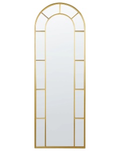 Produs Resigilat Oglinda de perete Re-Bloom Crosses, metal/sticla, 60x3x170 cm, auriu - Verificat A