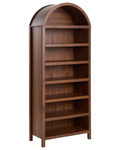 Produs Resigilat Pantofar Re-Bloom Lambina, MDF, 75x35x180 cm, rafturi reglabile, picioare 9 cm, maro inchis - Verificat A