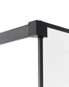 Produs Resigilat Paravan de dus Re-Bloom Waspam, 80x190 cm, sticla securizata 6mm, aluminiu/inox, usa reversibila, negru transparent - Verificat A - Img 6