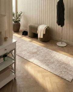 Produs Resigilat Traversa Re-Bloom Tarsus, poliester, 80x300 cm, grosime 1 cm, compatibila incalzire pardoseala, bej - Verificat A - Img 3
