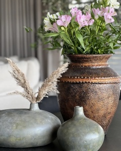 Produs Resigilat Vaza decorativa Re-Bloom Puchong, ceramica, 32x32x40 cm, cupru - Verificat A - Img 4