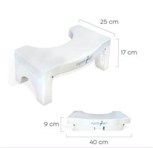 Scaun pentru toaleta Squat-n-Go, alb, 40x9x25 cm, Resigilat, Grad A - Img 2