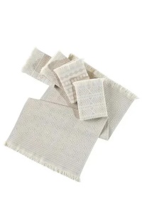Set 5 prosoape, bumbac 100%, 38x65 cm, 270g/m², lavabil 40°C, bej - Verificat A · Re-Bloom - Img 3