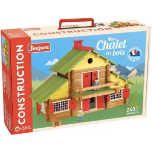 Set de constructie Jeujura - Mein Holzchalet, 240 piese, Resigilat, Grad A - Img 3