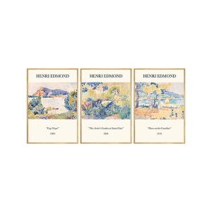 Set tablou decorativ Re-Bloom, 3 piese, lemn masiv/MDF, multicolor, 30 x 40 cm