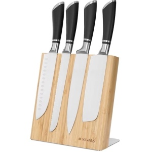 Suport cutite Navaris, magnetic, din lemn, 23x22.5 cm, Resigilat, Grad A