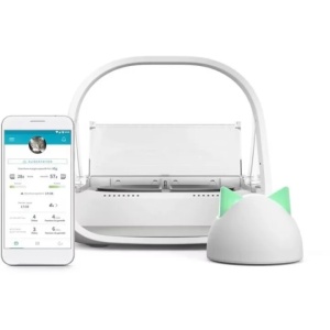 SureFlap Connect Feeder castron automat pentru pisici, control acces individual, conectivitate app, plastic, alb - Verificat A · Re-Bloom