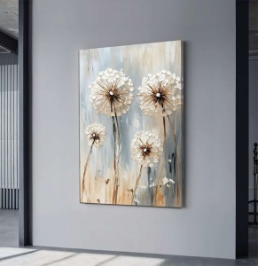 Tablou decorativ canvas model papadii, 45x70 cm, panza/lemn, multicolor - Verificat A · Re-Bloom - Img 3