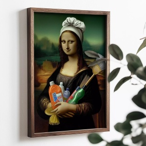 Tablou decorativ MDF/lemn pin, 35x47x2 cm, MDF 3mm, cadru pin 100%, imprimare UV, multicolor - Verificat A · Re-Bloom - Img 2