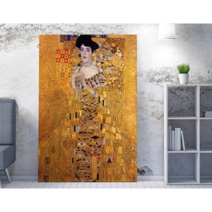 Tablou decorativ Re-Bloom, Gustav Klimt, lemn/panza, auriu, 70 x 100 cm, Resigilat, Grad B - Img 3