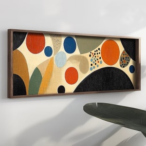 Tablou decorativ Re-Bloom, MDF/lemn masiv, multicolor, 40 x 120 x 3,5 cm - Img 3