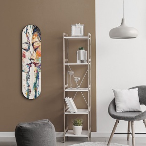 Tablou decorativ Re-Bloom, sticla securizata, multicolor, 20 x 80 cm - Img 3