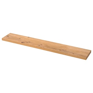 Tenabo raft de perete, 120x20x3 cm, MDF furnirut, max 5 kg, stejar noduros - Verificat A · Re-Bloom - Img 3