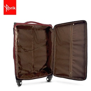 Troler Textil, Rorik® Explorer, 28 inch, 106 L, Mare/L 82x47x30 cm, valiza fermoar cifru antifurt, roti 360°, geamantan maner telescopic, troller expandabil, Rosu, Resigilat, Grad A - Img 4