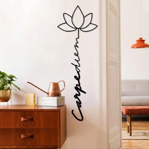 Wallxpert decor de perete metal, 21x60 cm, grosime 1.5mm, 0.101 kg, negru - Verificat A · Re-Bloom - Img 4