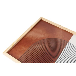 Wallxpert set 3 tablouri decorative inramate MDF/lemn solid 50x70 cm, MDF 3mm, cadru lemn 2.5 cm, multicolor - Verificat A · Re-Bloom - Img 3