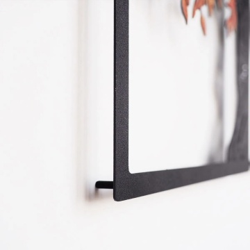 Wallxpert set 4 piese decor de perete 98x48 cm, otel 100% grosime 1.2mm, 1.4 kg, negru - Verificat A · Re-Bloom - Img 4