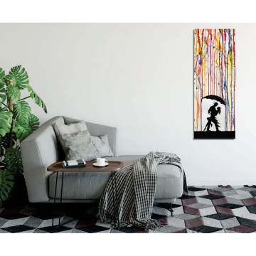 Wallxpert tablou decorativ 30x80 cm, panza 50% bumbac 50% poliester, imprimare digitala, rama lemn 2x3 cm, multicolor - Verificat A · Re-Bloom - Img 4