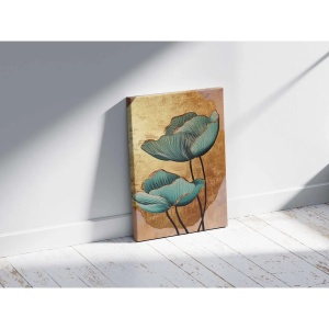 Wallxpert tablou decorativ canvas, 70x100 cm, panza 100% grosime 3mm, rama lemn pin 100%, multicolor - Verificat A · Re-Bloom - Img 2