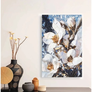 Wallxpert tablou decorativ canvas, 80x120 cm, panza 100% grosime 3mm, rama lemn pin 100%, format panoramic, multicolor - Verificat A · Re-Bloom - Img 4