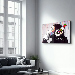 Wallxpert tablou decorativ pe sticla temperata, 46x72 cm, sticla 100% grosime 4mm, imprimare UV, multicolor - Verificat A · Re-Bloom - Img 2