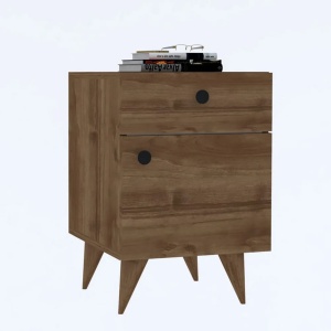 Woody Fashion noptiera dormitor 40x43.8x60 cm, 1 sertar, PAL, stejar - Verificat A · Re-Bloom - Img 3