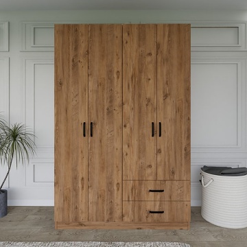 Yaman dressing 120x45x180 cm, PAL 100% melaminat 18mm, maro - Verificat A · Re-Bloom - Img 2