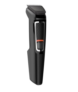 Aparat de tuns barba si parul 8 in 1 PHILIPS MG3730/15, Lame cu ascutire automata, Acumulator, 2 piepteni pentru aspect nebarbierit, 1 pieptane ajustabil pentru barba, 3 piepteni pentru par, Negru, Resigilat, Grad A