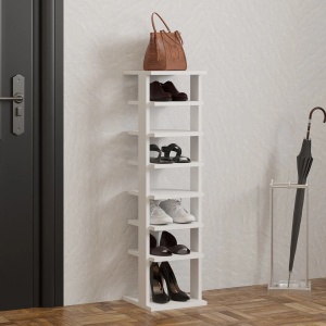 Ayka White dulap pantofi, PAL, 29.6x29.6x110cm, Alb - Verificat A · Re-Bloom - Img 2