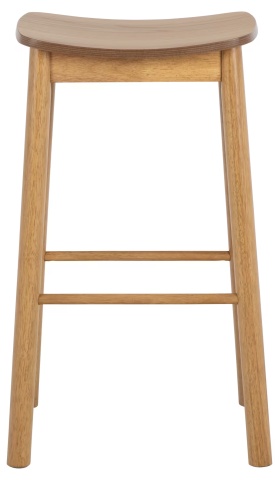 Barlow set 2 scaune de bar 44x39.5x76.8 cm, lemn de stejar si cauciuc furnirut, MDF lacuit, certificat FSC MIX, natur - Verificat A · Re-Bloom - Img 4