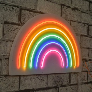 Benzi luminoase LED neon flexibile Re-Bloom, impermeabile IP67, multicolor, 50 x 26 cm