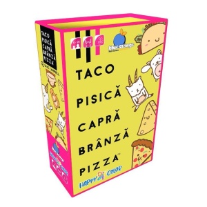 Blue Orange Taco Pisica Capra Branza Pizza joc de carti 64 carti, 2-8 jucatori, 8-99 ani, multicolor - Verificat A · Re-Bloom