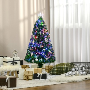 Brad artificial pentru Craciun Re-Bloom, LED, PVC/metal, verde, 60 x 120 cm, Resigilat, Grad A - Img 4
