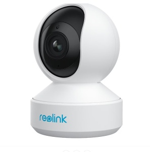 Camera de supraveghere pentru interior Reolink E340, Wi-Fi 5/2,4 Ghz de 5 MP, Pan/Tilt la 360 de grade, Zoom optic 3X, Detectare inteligenta a persoanelor/animalelor de companie, cu urmarire automata,Dual-Bands Wi-Fi, Two-Way Audio, Resigilat, Grad A