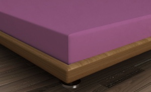Cearsaf de pat cu elastic Premium Ranforce, bumbac 100%, 140x190+30 cm, violet - Verificat A · Re-Bloom - Img 3