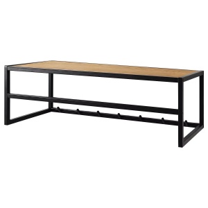 Coogee I cuier de perete 77x22x28 cm, 7 carlige, MDF/metal, natur/negru - Verificat A · Re-Bloom