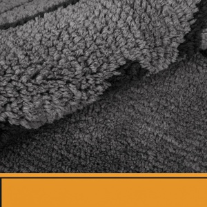 Covoras de intrare Purrugs, poliester, gri inchis/negru, 60 x 90 cm - Img 4