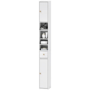 Dulap inalt pentru baie, placaj/MDF, alb, 20 x 20 x 178 cm, Resigilat, Grad A - Img 6