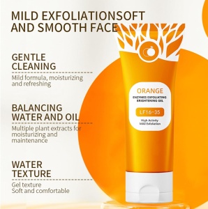 Gel exfoliant cu portocale, 100g, curatare profunda fata si corp, hidratare, anti-puncte negre, uniformizare ten - Verificat A · Re-Bloom - Img 2