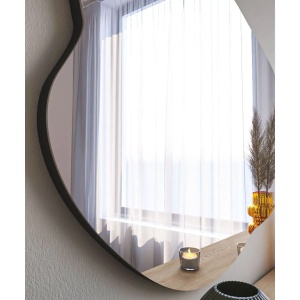 Hanah Home oglinda decorativa, MDF 100%, 60x85x2.2 cm, negru - Verificat A · Re-Bloom - Img 5